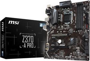 MSI Z370-A PRO INTEL 8TH GEN ATX DDR4 64GB 2PCIEX16 CFX M.2 DSUB DVI DP USB3.1