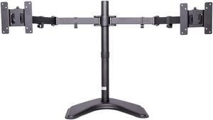 MonMount Dual LCD Free Standing Monitor Mount for Up to 27" Displays (LCD-6460B-ECO)