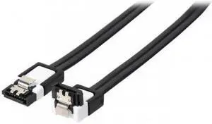 Battleborn 18-inch SATA Data Cable with 90 Degree Connector Latching