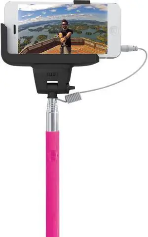 DGL HYSLFWRDPNK Selfie Stick Self-portrait Extendable Monopod (Pink)