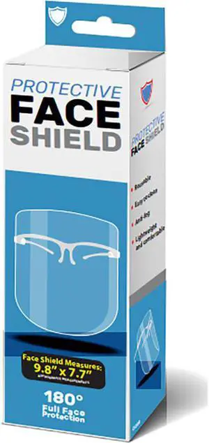 Kole Imports MO159 Transparent Face Shield