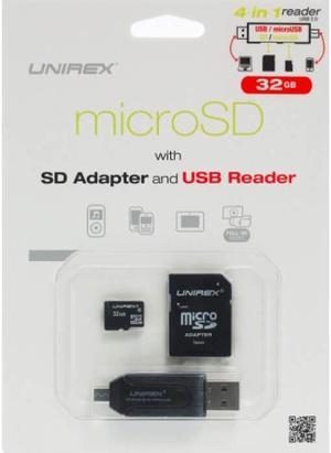 Swing USB 2.0 Flash Drive with Micro USB & Type C Adapter - UNIREX