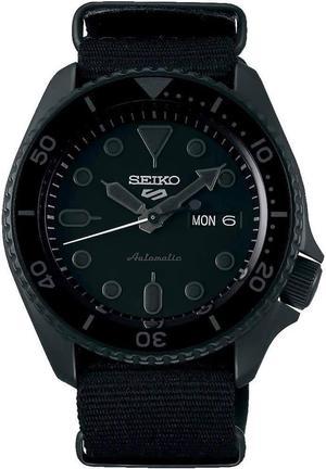 Seiko SRPD79 5 Sports 24-Jewel Automatic Watch - Black - Nylon