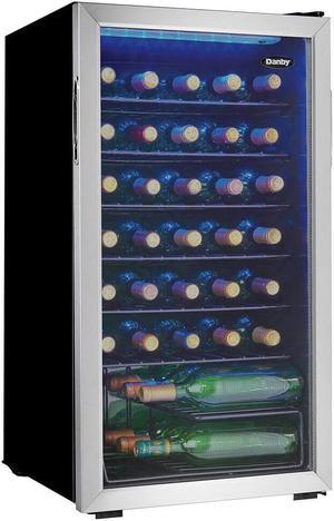 Danby DWC036A1BSSDB-6 36 Bottle Free-Standing Wine Cooler in Stainless Steel