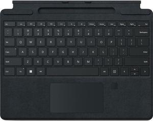 Microsoft 8XF-00001 Surface Pro Signature Keyboard with Fingerprint Reader Black