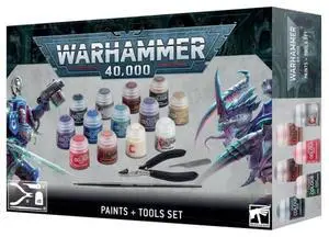 Games Workshop GW6012 Warhammer 40K Paints + Tools Set Games Workshop GW6012 Warhammer 40K Paints + Tools Set