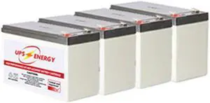 UPS Energy APC SMX1500RM2UNC Replacement Battery Kit (UPS Energy APC RBC115 Compatible)