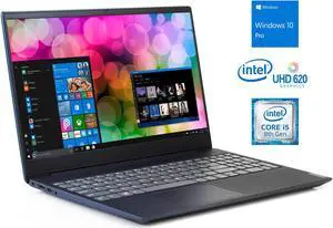 Lenovo IdeaPad S340 Notebook, 15.6" HD Display, Intel Core i5-8265U Upto 3.9GHz, 8GB RAM, 256GB SSD, HDMI, Card Reader, Wi-Fi, Bluetooth, Windows 10 Pro