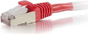 C2G 00851 Cat6 Cable - Snagless Shielded Ethernet Network Patch Cable, Red (10 Feet, 3.04 Meters)