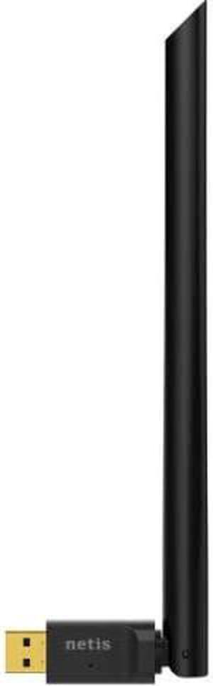 Netis WF2160 AC650 Long-Range High Speed Dual Band Free Drive Wireless USB Adapter for Windows, Mac OS | 802.11n MIMO Technology with Speed Up to 2.4GHz 200Mbps and 5GHz 433Mbps