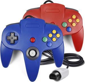 Retro-Bit Tribute64 2.4GHz Wireless Controller for Nintendo 64 (N64),  Switch, PC, MacOS, RetroPie, Raspberry Pi and Other USB Devices (Clear Red)  