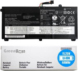 GreenTech 44Wh 45N1740 45N1742 compatible battery for Lenovo Thinkpad T550, Thinkpad T550s, Thinkpad T560, Thinkpad W550, Thinkpad W550s - GreenTech 11.25V 44Whr 3 Cell Battery 45N1743 SB10K12721
