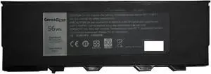 GreenTech 8G8GJ NJTCH Replacement Battery Compatible with Latitude 12 7204, Latitude 12 7214 - GreenTech 7.4V 56Whr Battery 451-BBWZ 1V6GN N4D39