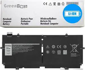 GREENTECH 52TWH BATTERY FOR DELL XPS 13 7390 2-IN-1 7.6V 51WHR XX3T7 NN6M8