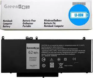 GREENTECH 6MT4T BATTERY FOR LATITUDE E5470 E5570 7.6V 62WHR 79VRK 451-BBTW