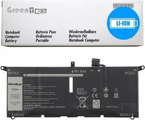 GREENTECH DXGH8 BATTERY FOR XPS 9370 9380 LATITUDE 3301 52WHR G8VCF H754V