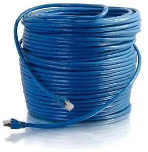 C2G Cat6 Snagless Solid Shielded Ethernet Network Patch Cable Blue 200ft CTG-43122