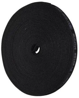 Hubbell HVFBK575 Cable Management Fastener 0.5" 75' Long Black HVFBK575