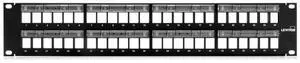Leviton 48-Ports 2RU Black Patch Panel 49255-L48
