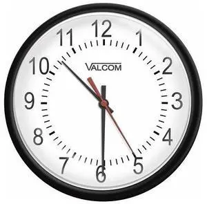 Valcom 16" 16in Analog Clock Wireless Battery V-AW16B