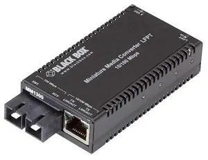Blackbox Multipower Miniature Fast Ethernet Fiber Media Converter LHC014A-R4