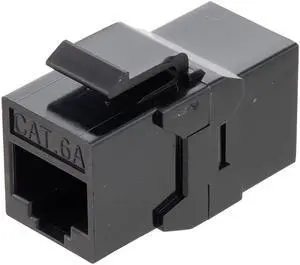 CAT6A UTP Inline Keystone Coupler, 15 pack, Black