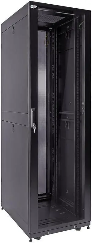 NavePoint 42U Server Rack Cabinet, Fan Compatible Top, Glass Door, 800mm deep (Commercial Series)