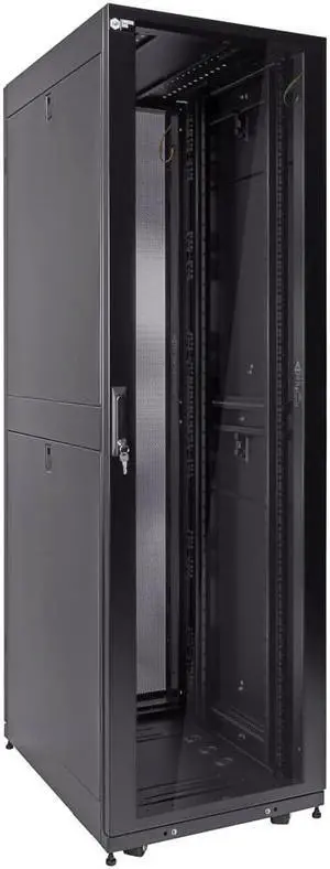 NavePoint 42U Server Rack Cabinet, Cable Management Top, Glass Door, 800mm deep (Commercial Series)