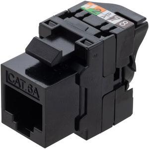 CAT6A Unshielded Toolless Keystone Jack 15 pack, Black