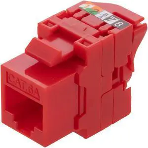 CAT6A Unshielded Toolless Keystone Jack 10 pack, Red