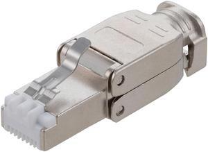 CAT6A Shielded Toolless  RJ45 Plug with metal batch, 20 pack