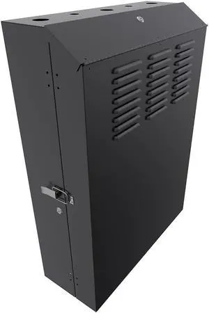 NavePoint 5U Vertical Wall Mount Enclosure, 24.6 inch (625mm) to 27.5 inch (700mm) depth, Cold-rolled Steel, Black
