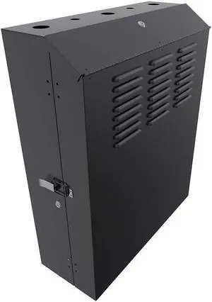 NavePoint 5U Vertical Wall Mount Enclosure, 20.6 inch (525mm) to 23.6 inch (600mm) depth, Cold-rolled Steel, Black