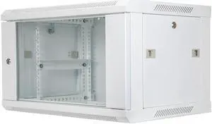 NavePoint 19-Inch Wide Networking Cabinet, 9U, 17 Inches Deep, White