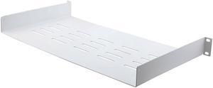 NavePoint 19 Inch Cantilever Shelf 1U with 10" Depth- RAL9003, Signal White