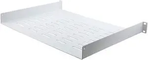 NavePoint 19 Inch Cantilever Shelf 1U with 14" Depth- RAL9003, Signal White