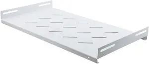 NavePoint 19 Inch Cabinet Shelf 1U with 10"(270mm) Depth- RAL9003, Signal White