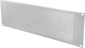 NavePoint 19 Inch Perf Blank Panel 3U- RAL9003, Signal White