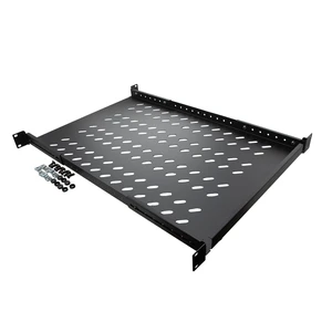 Navepoint Fixed Rack Vented Server Shelf 1U 19" 4 post Rack Mount Adjustable from 16 - 37" Navepoint Fixed Rack Vented Server Shelf 1U 19" 4 post Rack Mount Adjustable from 16 - 37"