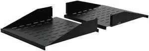 Navepoint 19" Center Weight Relay Rack Mount Data Networking Shelf Steel 2U 38" Depth Deep