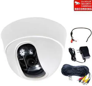 VideoSecu Dome Security Camera Built-in 1/3" Sony Effio CCD 600 TVL High Resolution 3.6mm Wide Angle View Lens with Power Supply, Cable and Audio Microphone for CCTV DVR Home Surveillance System AN3 VideoSecu Dome Security Camera Built-in 1/3" Sony Effio CCD 600 TVL High Resolution 3.6mm Wide Angle View Lens with Power Supply, Cable and Audio Microphone for CCTV DVR Home Surveillance System AN3