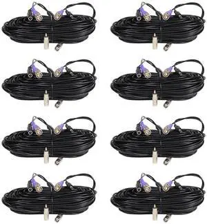 VideoSecu Video Power Cable 8x100ft for AHD HD-CVI HD-TVI HD Analog Security Camera Surveillance with Free BNC RCA Connectors b2u VideoSecu Video Power Cable 8x100ft for AHD HD-CVI HD-TVI HD Analog Security Camera Surveillance with Free BNC RCA Connectors b2u