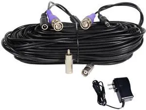 VideoSecu 100ft HD Security Camera BNC Video Power Cable Pre-made All-in-One Cord for CCTV DVR Surveillance System HD Security Camera 960P/720P, TVI, CVI, AHD Analog Camera with Power Supply CWB VideoSecu 100ft HD Security Camera BNC Video Power Cable Pre-made All-in-One Cord for CCTV DVR Surveillance System HD Security Camera 960P/720P, TVI, CVI, AHD Analog Camera with Power Supply CWB