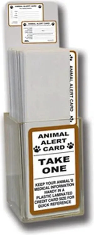 Animal Alert Card Display with Label and Placard (1 per Box)