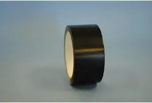2" x 55 Yd Black 2.2 mil PVC Box Sealing Tape (Case of 36 Rolls)