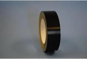 1" x 60 Yd Black 12 mil Premium Grade Colored Cloth Duct Tape (Case of 48 Rolls)