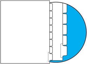 90#, 1/8 Cut, Blank Indexes, Clear Copier Mylar on Tab Area, Single Reverse Collated (Backward) (Carton of 1280 Tabs)