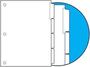 90#, 1/4 Cut Blank Indexes, Clear Copier Mylar on Tab, Straight Collated (Forward), 3 HP (Carton of 1240 Tabs)