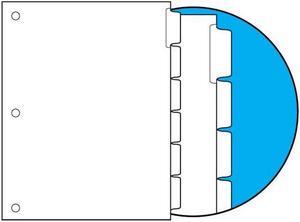 90#, 1/6 Cut Blank Indexes, Clear Copier Mylar on Tab, Straight Collated (Forward), 3 HP (Carton of 1260 Tabs)