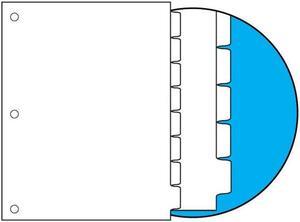90#, 1/8 Cut Blank Indexes, No Copier Mylar on Tab, Single Reverse Collated (Backward), 3 HP (Carton of 1280 Tabs)
